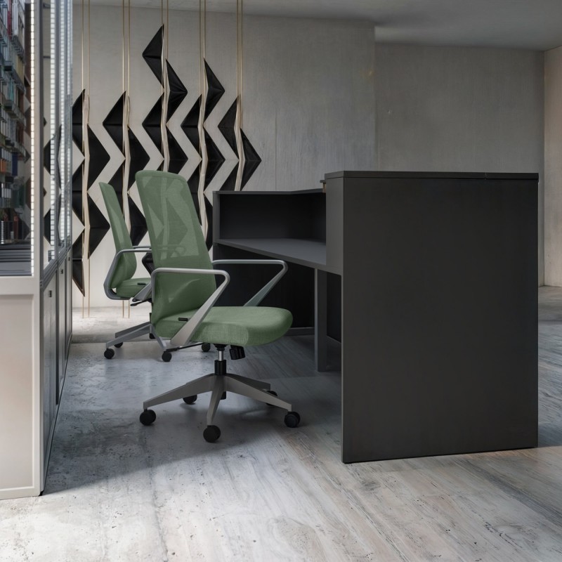 Pack Banque d'Accueil avec 2 Chaises Ergonomiques | Remise Spéciale