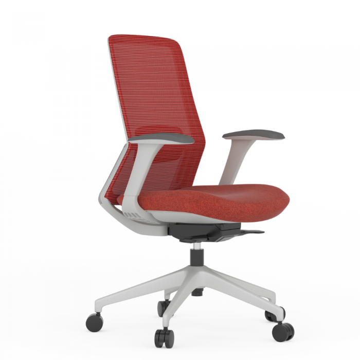 Chaise de bureau Emma Grey : Rouge