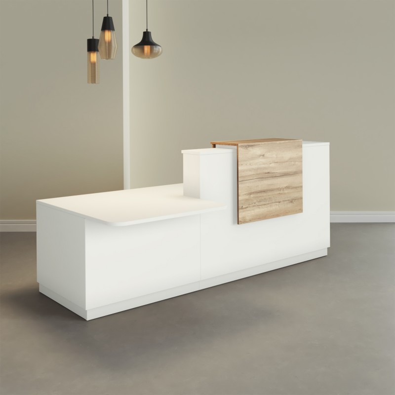 Pack Banque d'accueil PMR Duomo avec chaise et caisson | BIKKOM