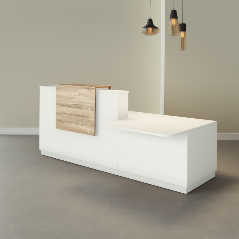 Pack Banque d'accueil PMR Duomo avec chaise et caisson | BIKKOM