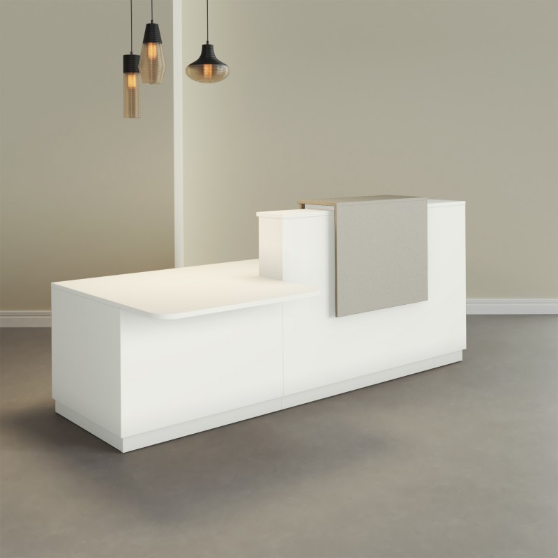 Pack Banque d'accueil PMR Duomo avec chaise et caisson | BIKKOM