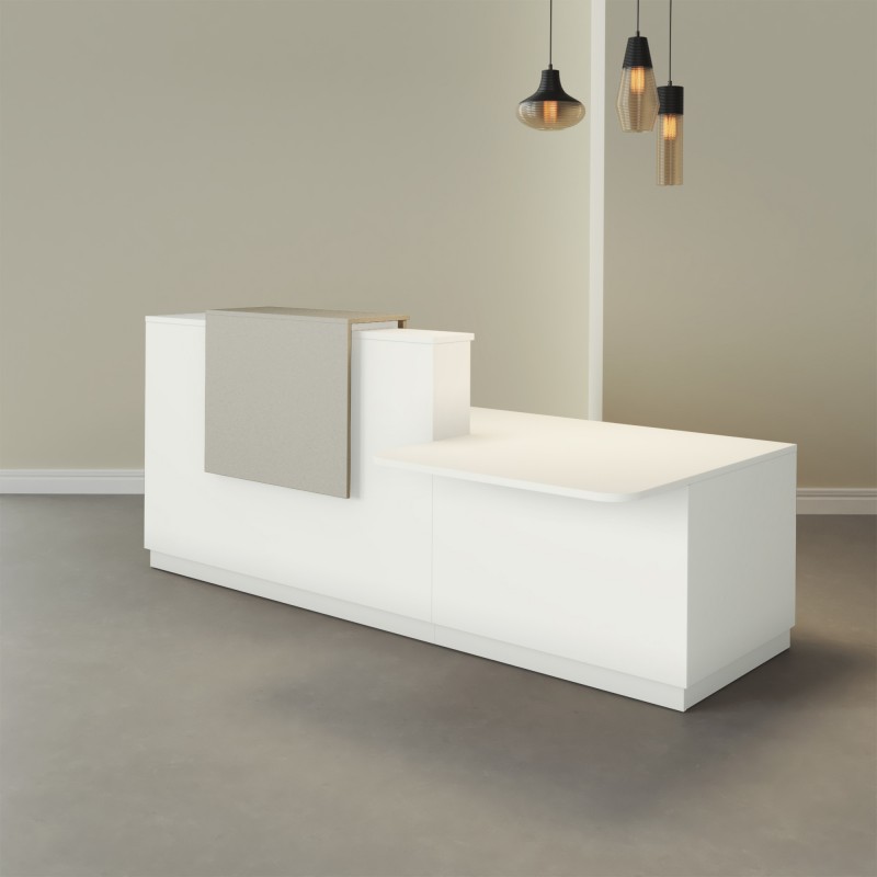 Pack Banque d'accueil PMR Duomo avec chaise et caisson | BIKKOM