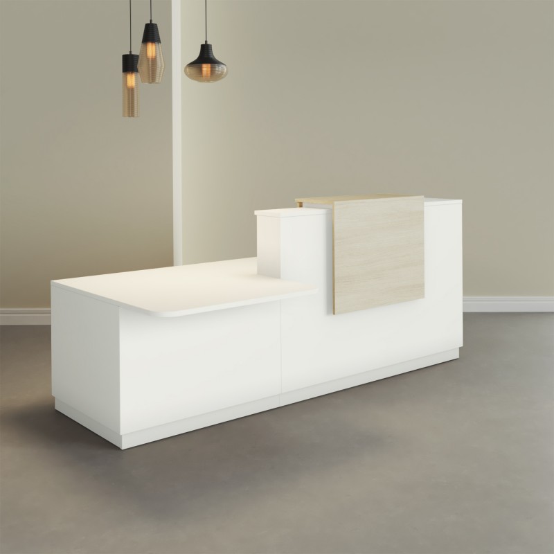 Pack Banque d'accueil PMR Duomo avec chaise et caisson | BIKKOM