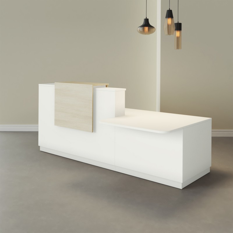 Pack Banque d'accueil PMR Duomo avec chaise et caisson | BIKKOM