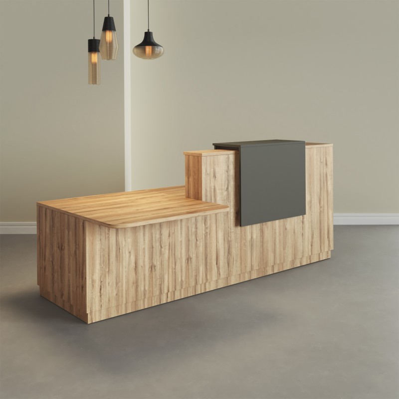 Pack Banque d'accueil PMR Duomo avec chaise et caisson | BIKKOM