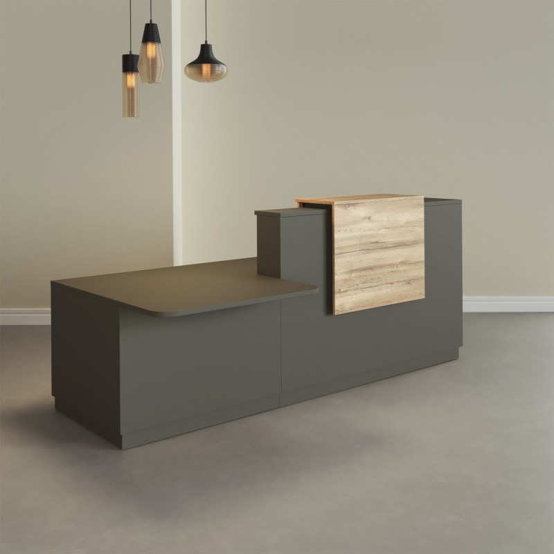 Pack Banque d'accueil PMR Duomo avec chaise et caisson | BIKKOM