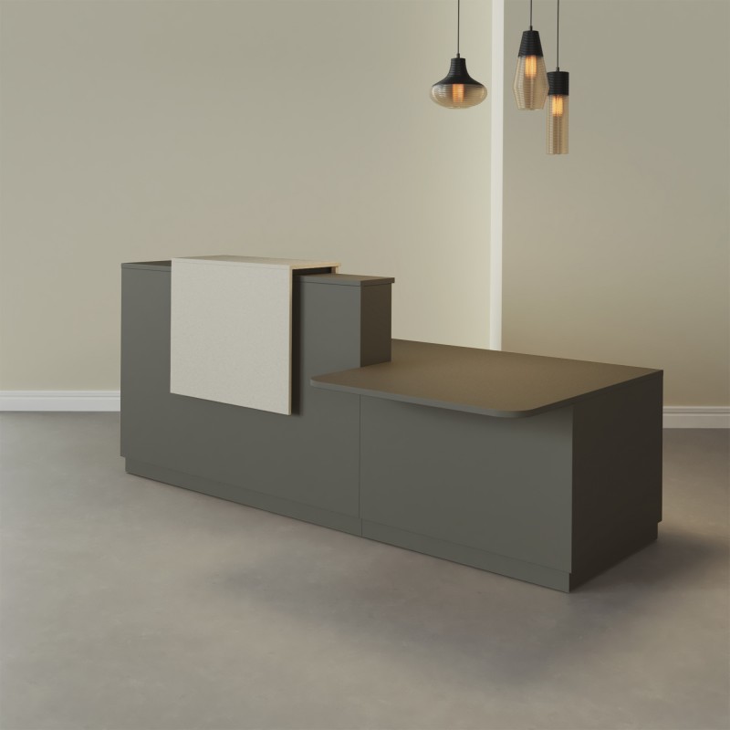 Pack Banque d'accueil PMR Duomo avec chaise et caisson | BIKKOM