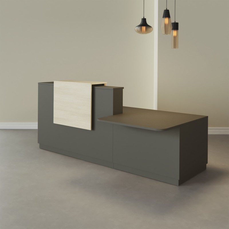 Pack Banque d'accueil PMR Duomo avec chaise et caisson | BIKKOM