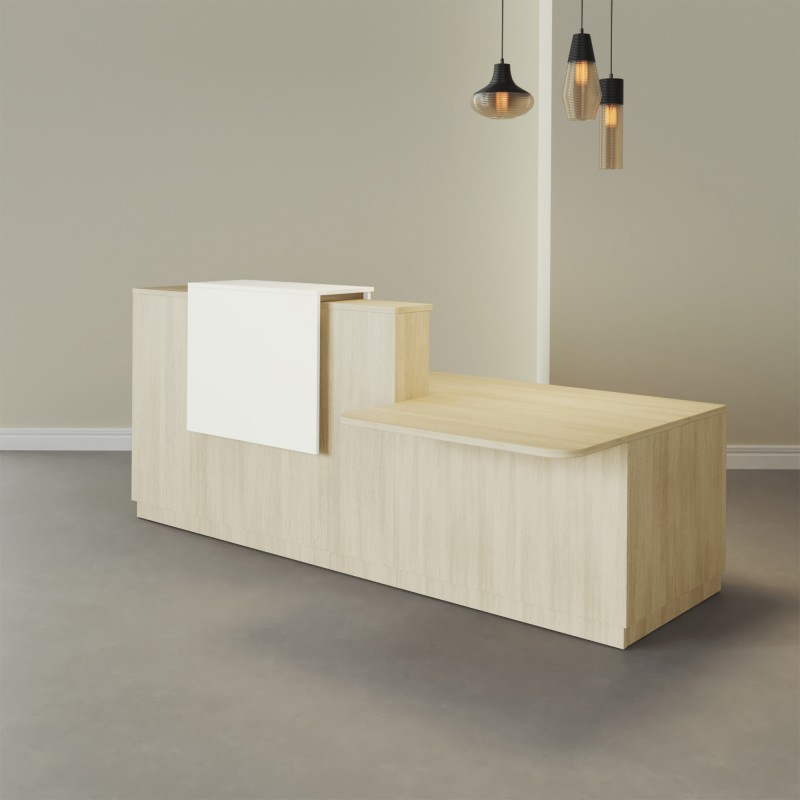 Pack Banque d'accueil PMR Duomo avec chaise et caisson | BIKKOM