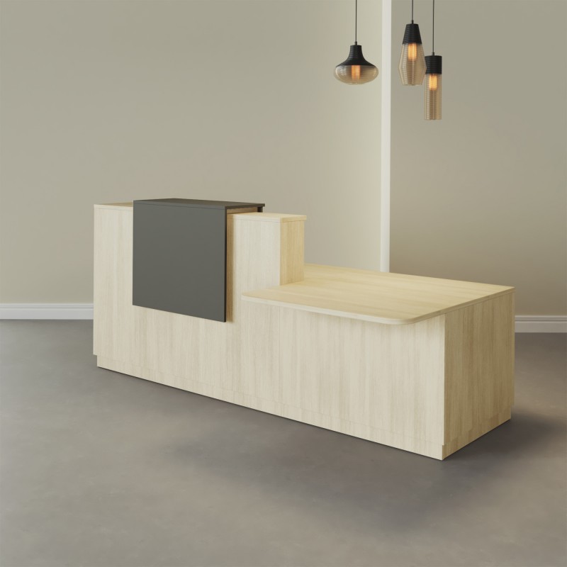 Pack Banque d'accueil PMR Duomo avec chaise et caisson | BIKKOM