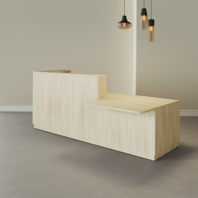 Pack Banque d'accueil PMR Duomo avec chaise et caisson | BIKKOM