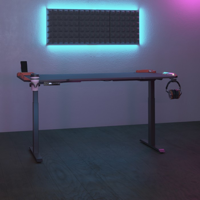 Bureau gamer noir Nexa Pulse