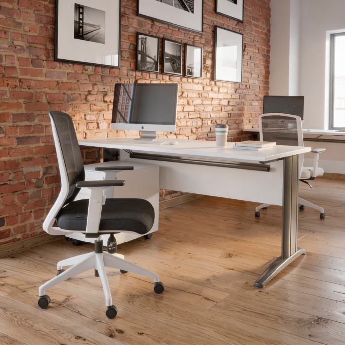 Chaise de bureau ergonomique Gala blanche
