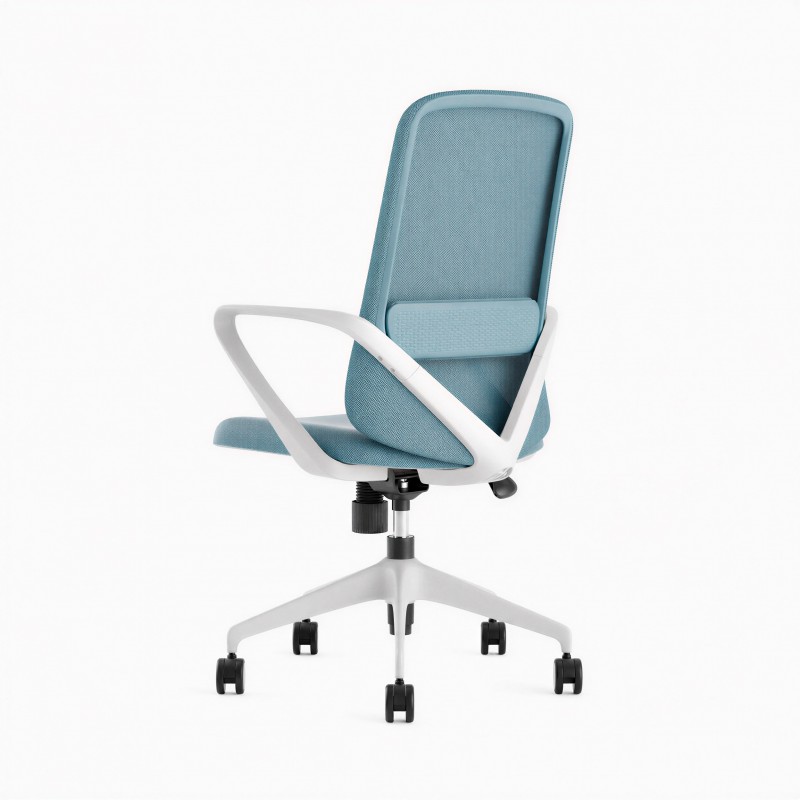 Chaise de bureau Agata gris clair - Bikkom