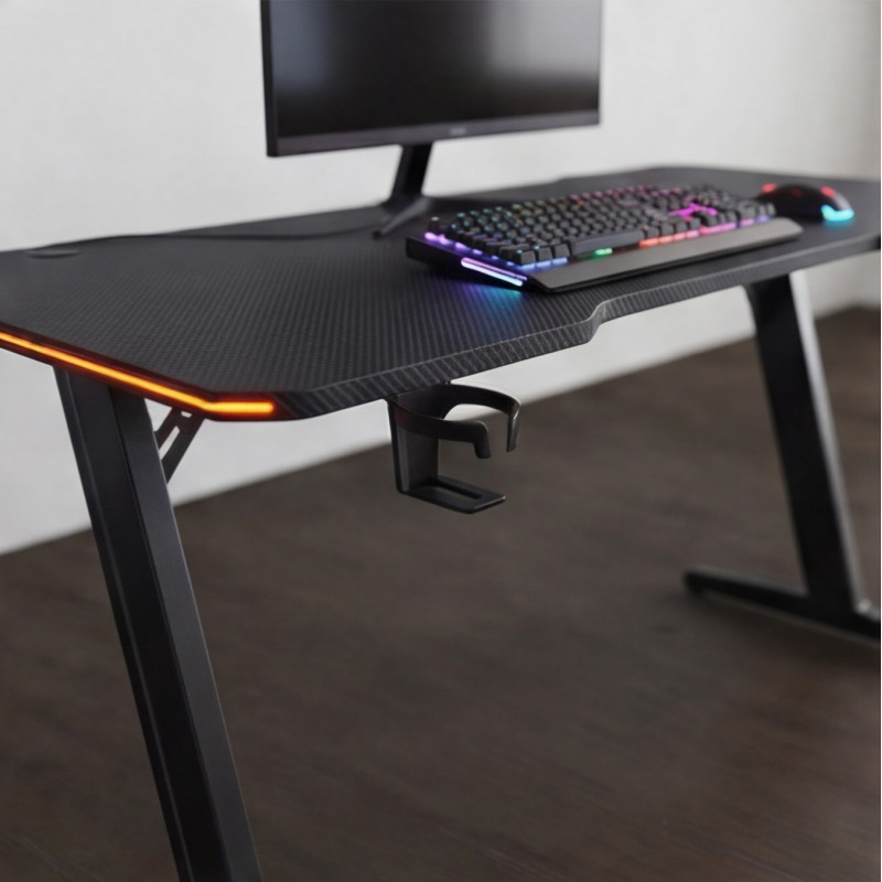 Bureau gaming avec porte-gobelet Nexa Z