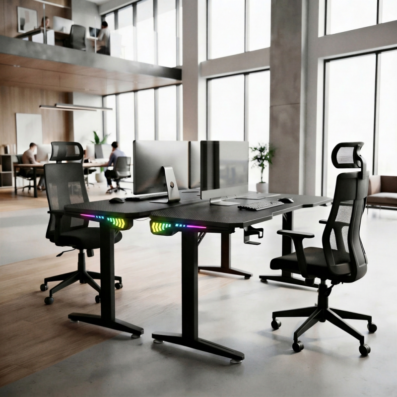 Vue supérieure bureau Nexa T
