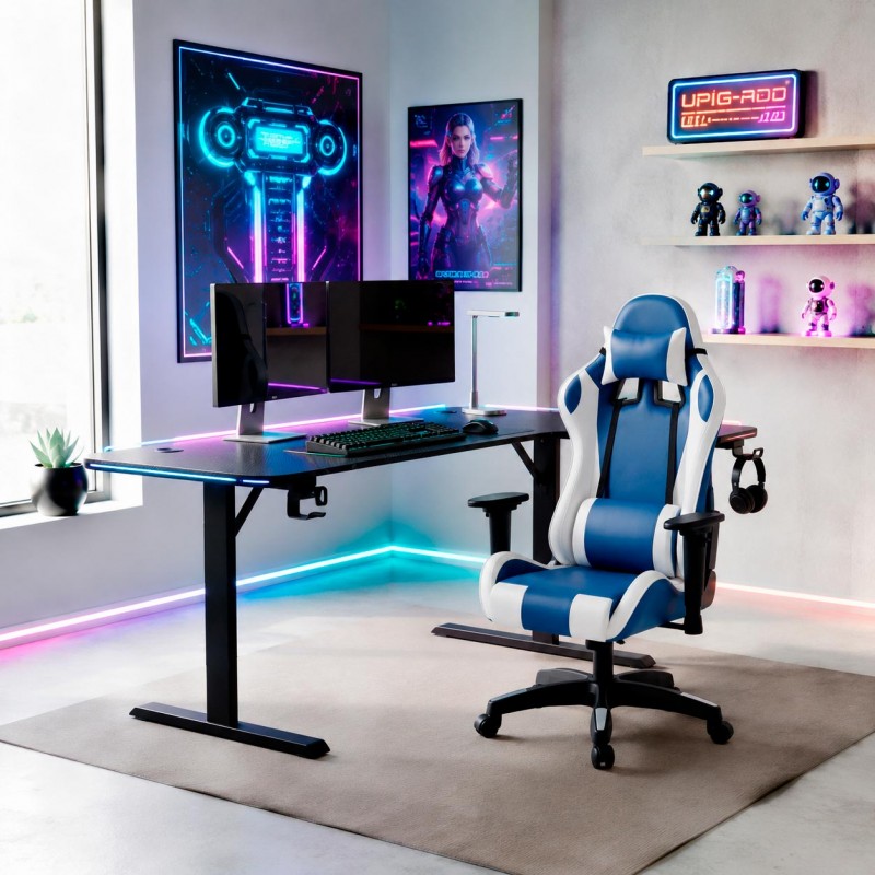 Chaise Gaming Bleue Exon Race