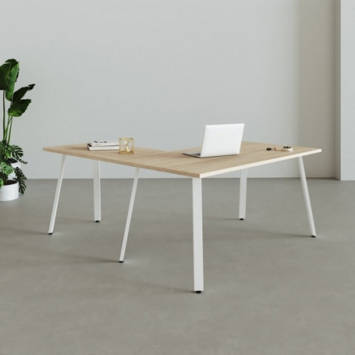 Table Bureau d'Angle Genius Blanche - Bikkom