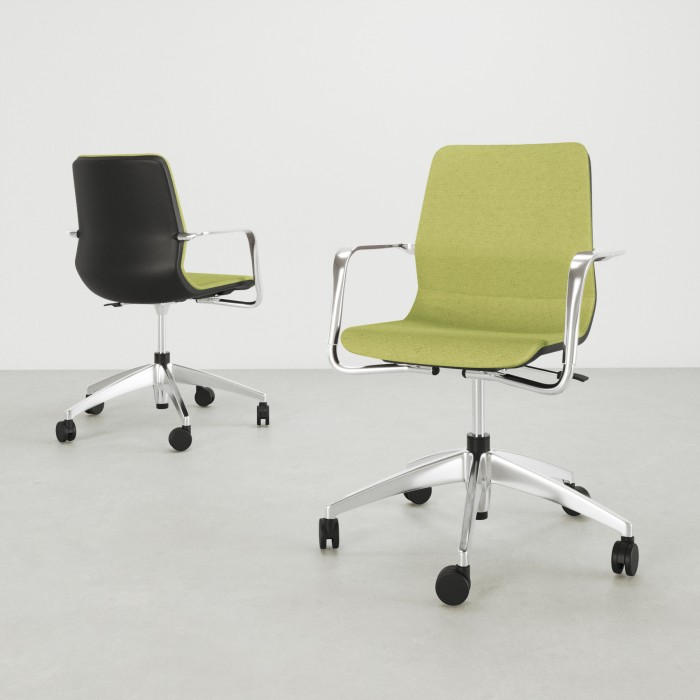 Chaise visiteur Daniela Pivotante - Bikkom