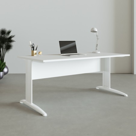 Bureau Delta en finition blanche