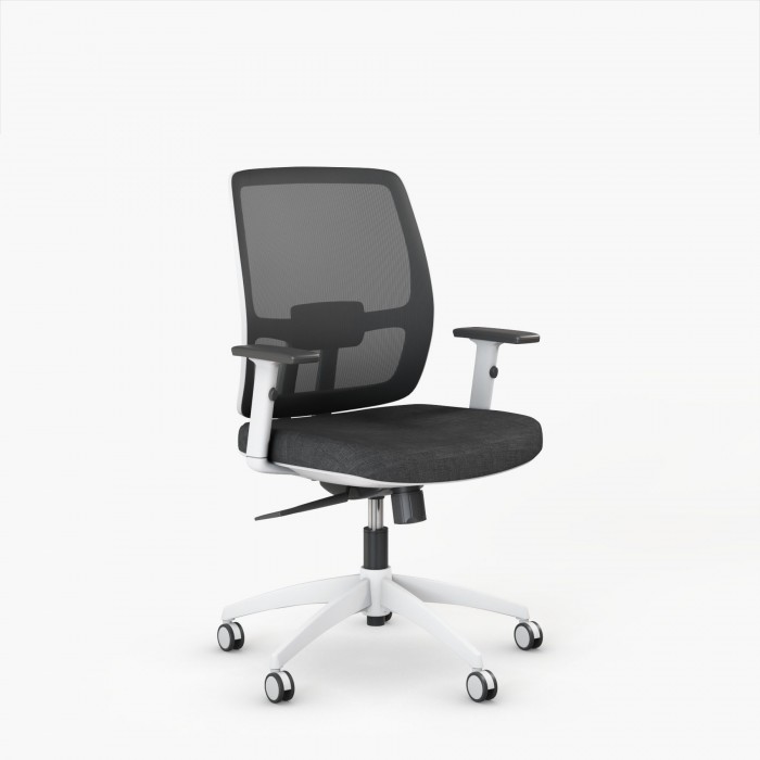 Chaise ergonomique Dilma Blanche - Bikkom