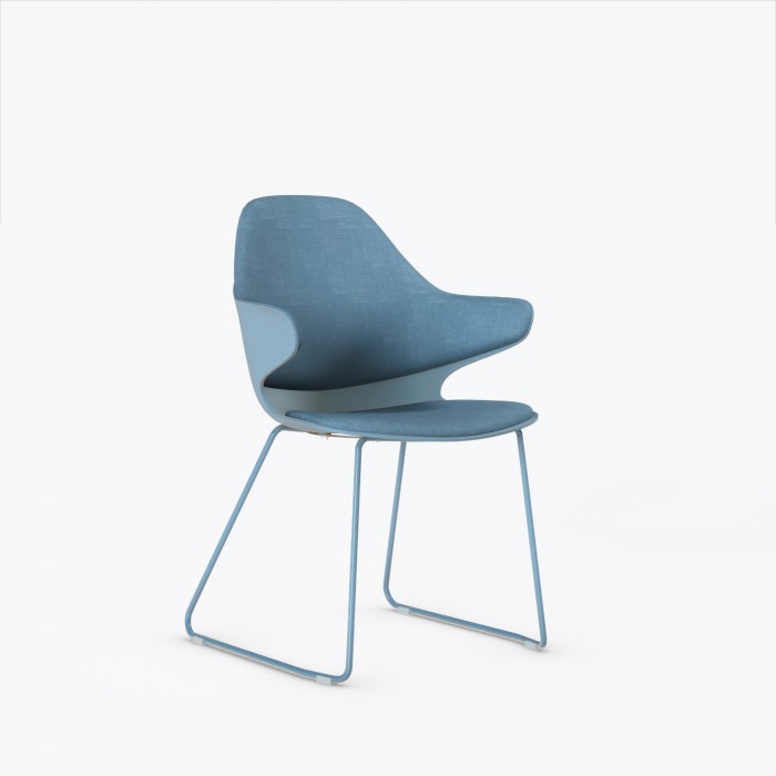 Chaise visiteur Alba Patin - Bikkom