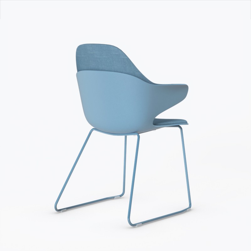 Chaise visiteur Alba Patin - Bikkom