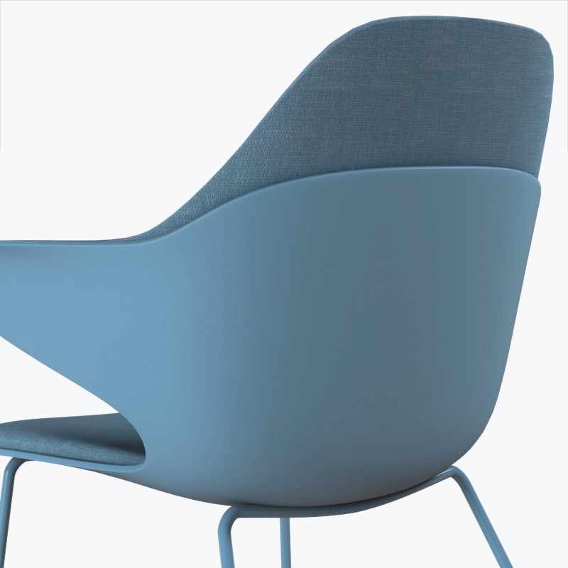 Chaise visiteur Alba Patin - Bikkom