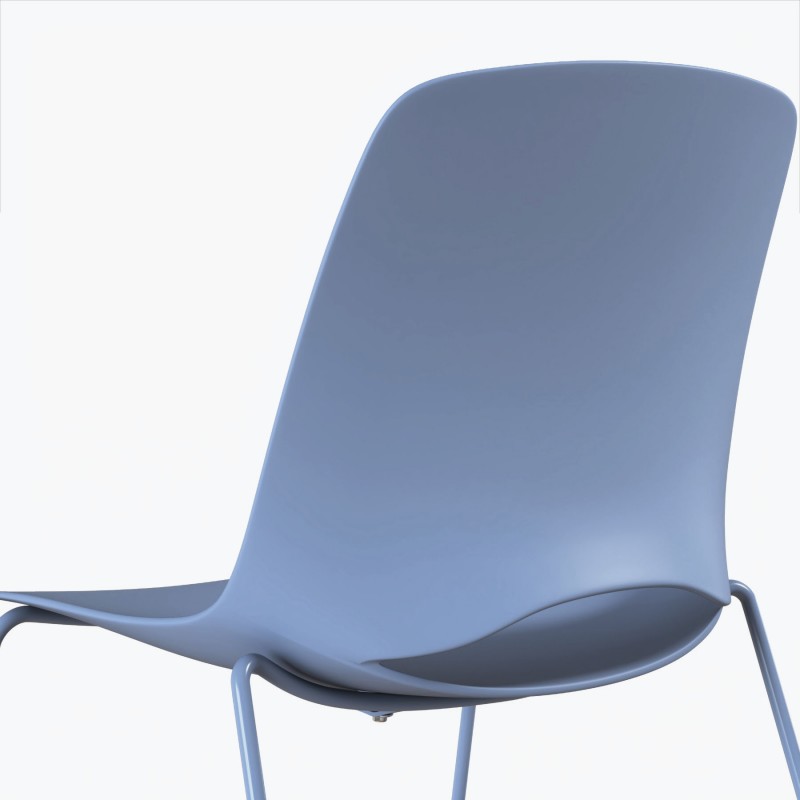 Chaise visiteur Lua Patin - Bikkom