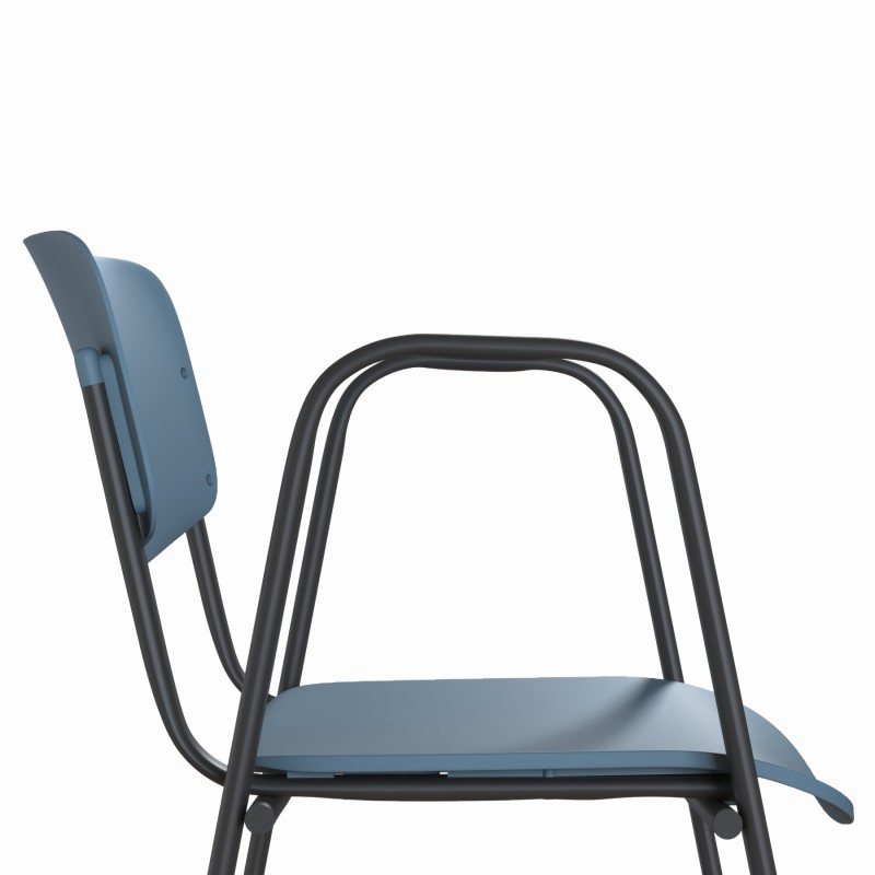 Chaise communautaire Cleo Accoudoirs - Bikkom