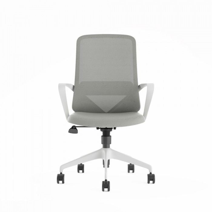 Chaise de bureau Agata gris clair - Bikkom