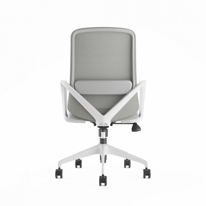 Chaise de bureau Agata gris clair - Bikkom