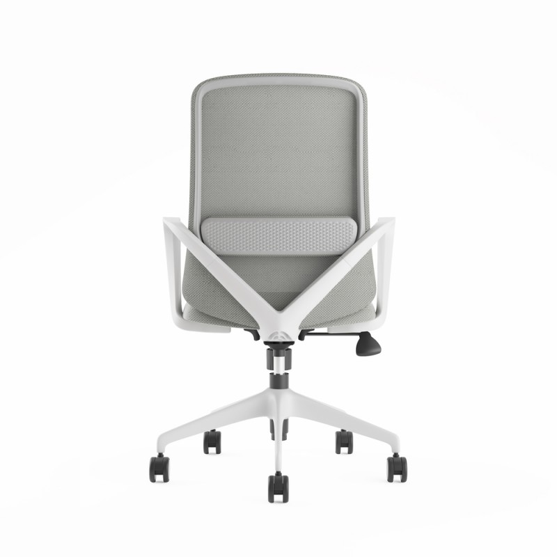 Chaise de bureau Agata gris clair - Bikkom