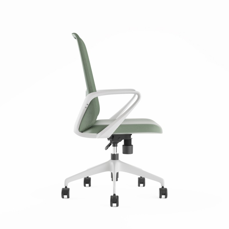 Chaise de bureau Agata gris clair - Bikkom