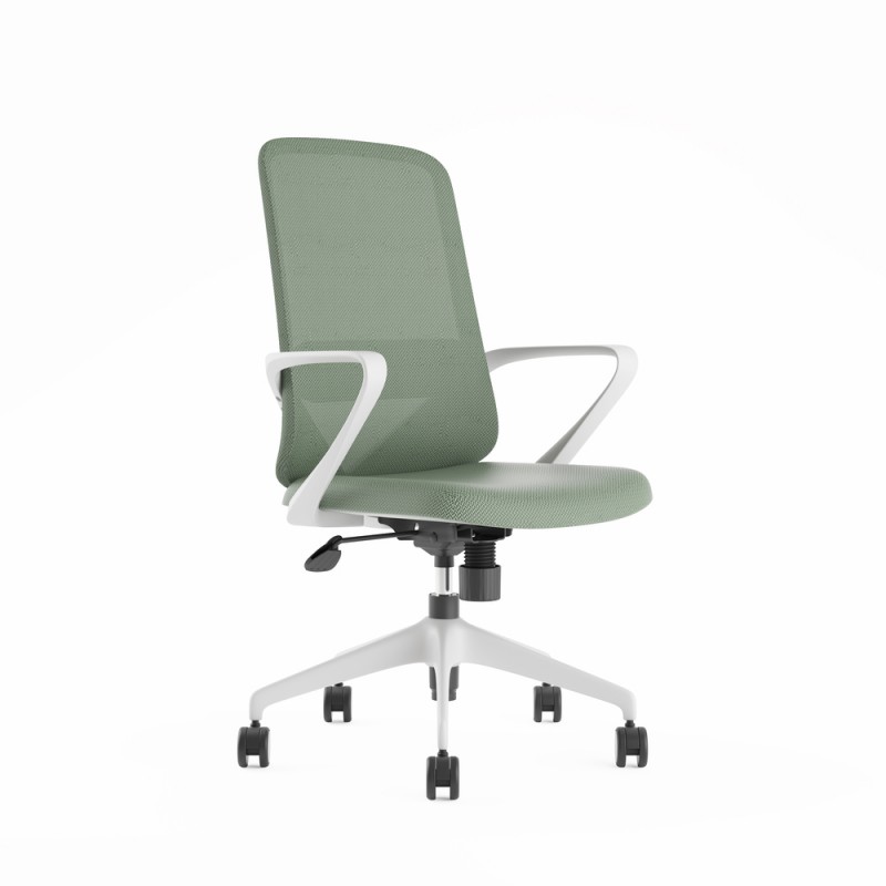 Chaise de bureau Agata gris clair - Bikkom