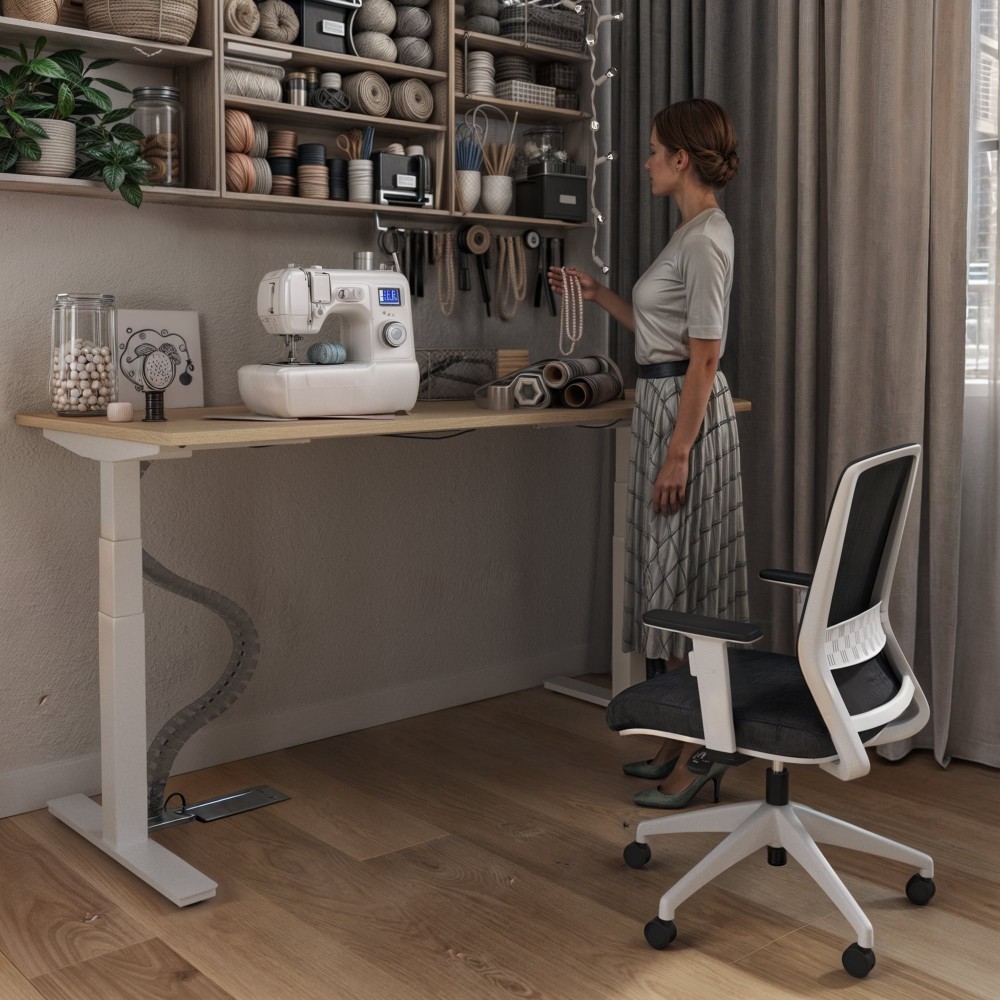 Bureau assis debout Polaris avec chaise