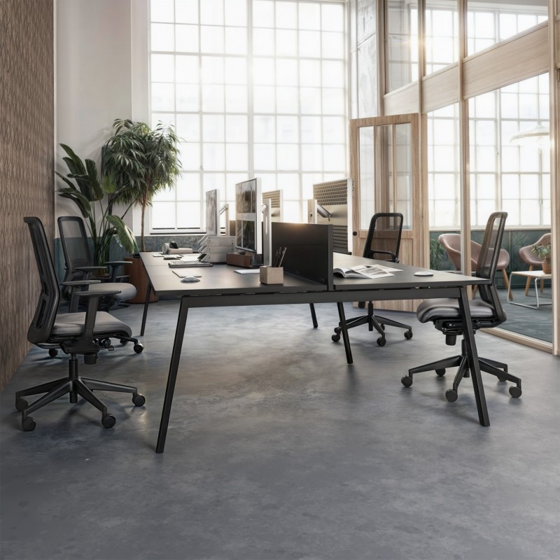 Bureau Bench Olena Black - Bikkom