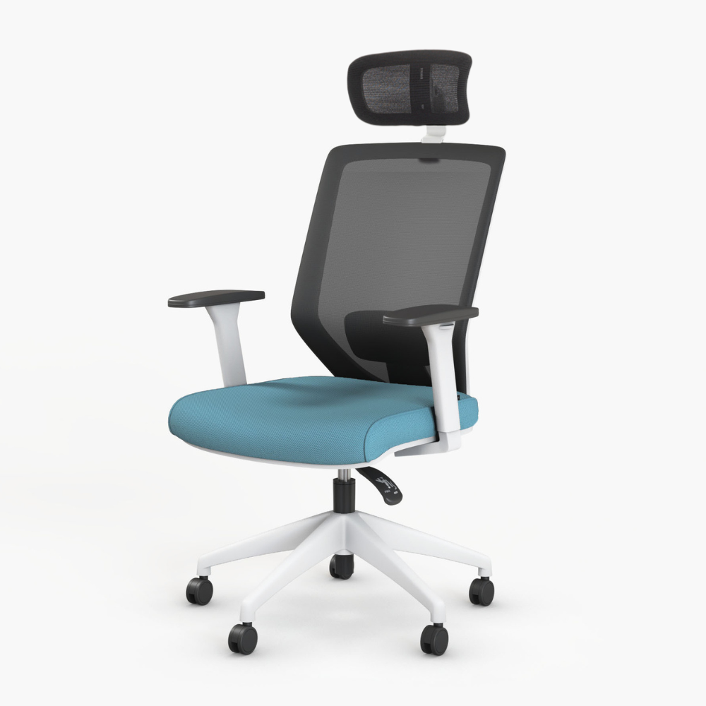 Chaise de direction Vita White Plus - Bikkom