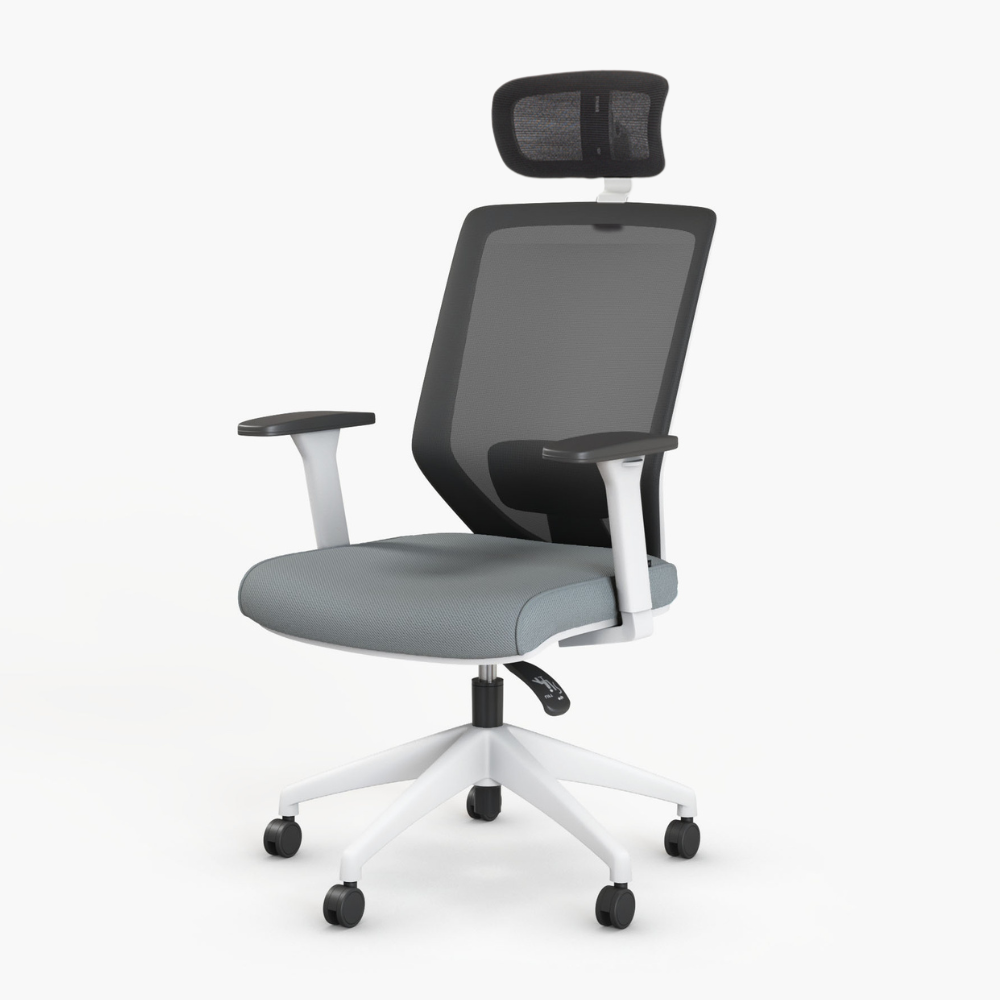 Chaise de direction Vita White Plus - Bikkom