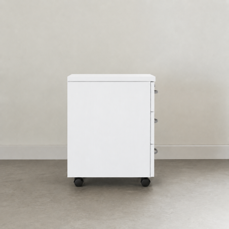 Caisson en bois blanc Omega vue latérale