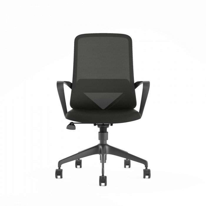 Chaise de bureau Agata gris clair - Bikkom