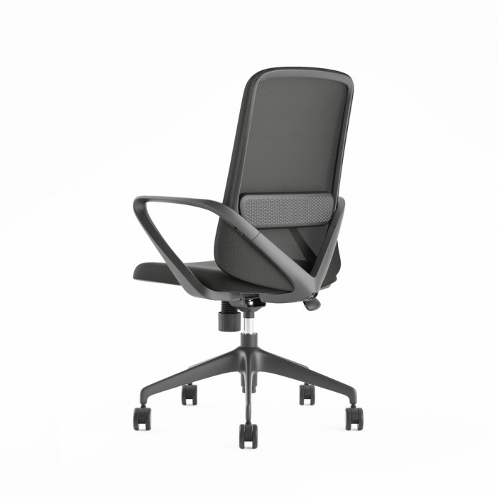 Chaise de bureau Agata gris clair - Bikkom