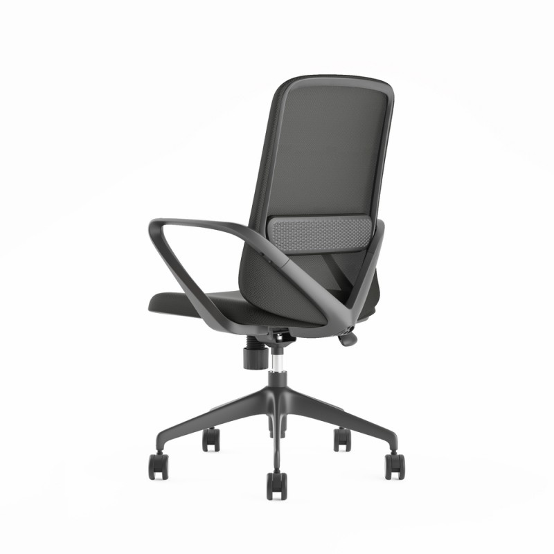 Chaise de bureau Agata gris clair - Bikkom