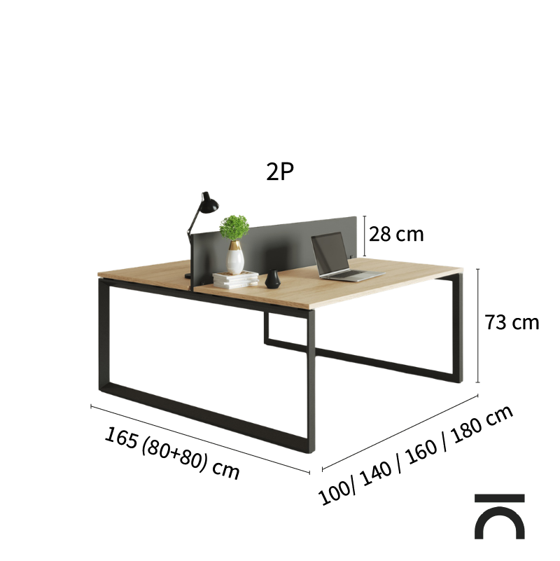 Dimensions du bureau Bench Regina