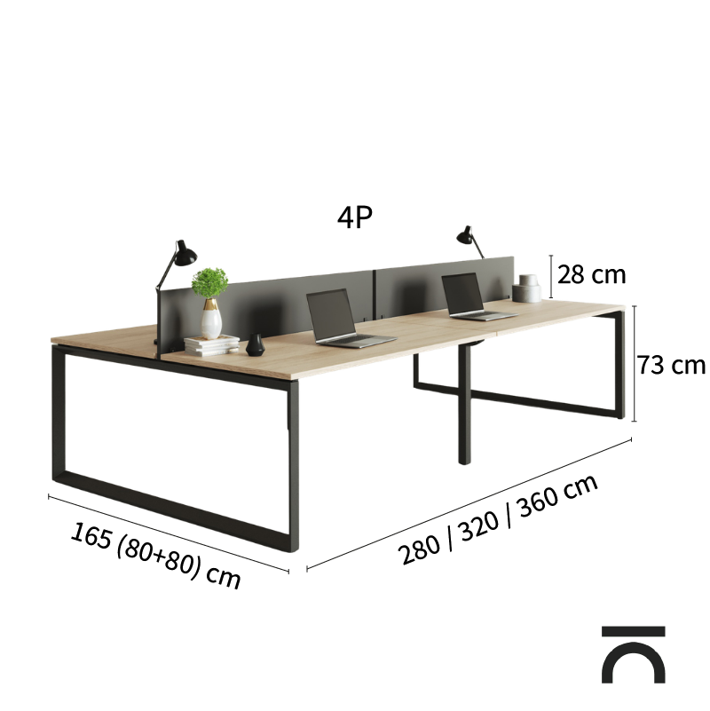 Dimensions du bureau Bench Regina
