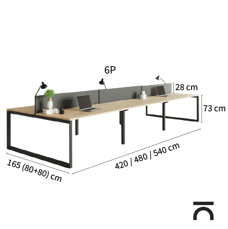 Dimensions du bureau Bench Regina