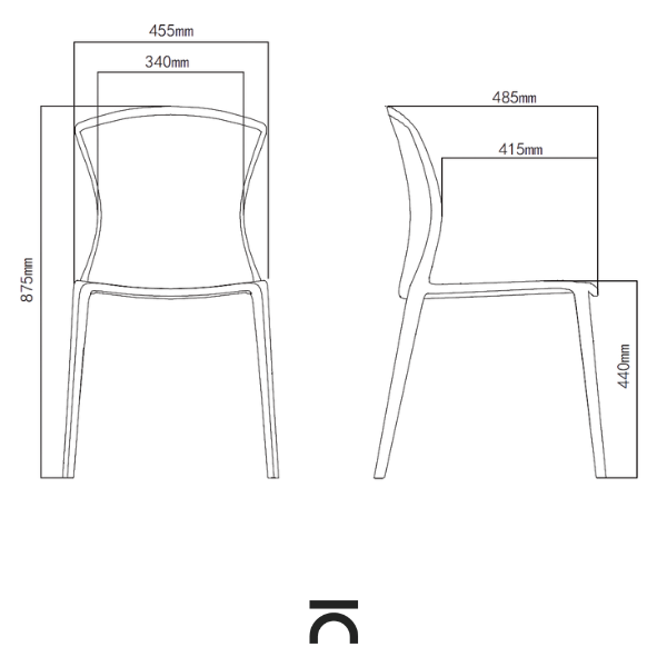 Chaise Lina pour salle à manger