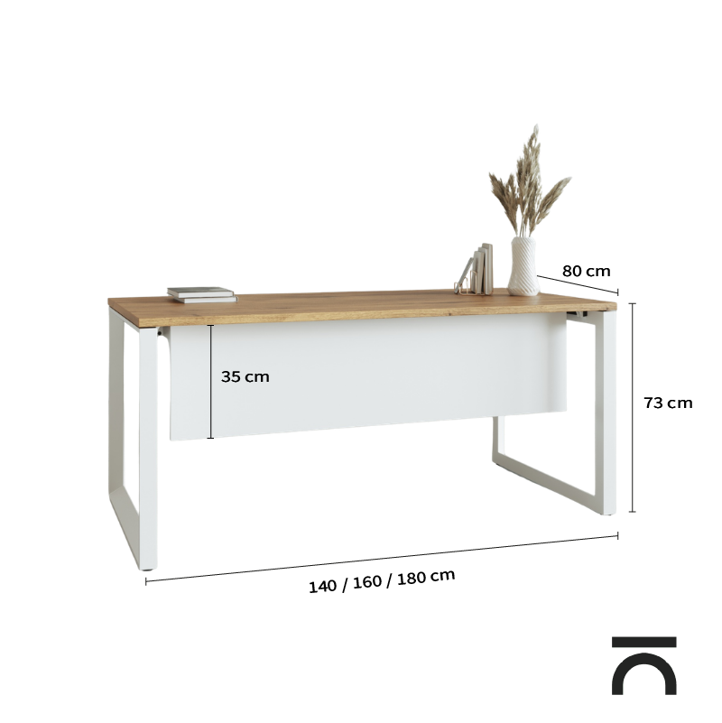 Dimensions du bureau Regina